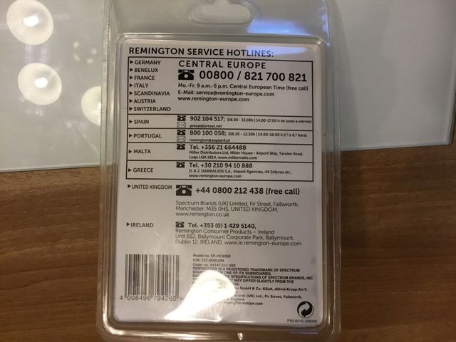 Recambio afeitadora Remington