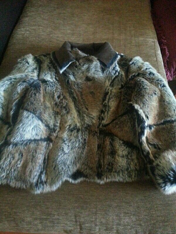 cazadora piel conejo corta