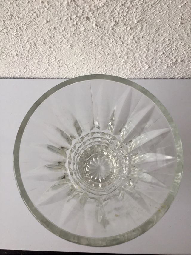 Jarrón de cristal vintage