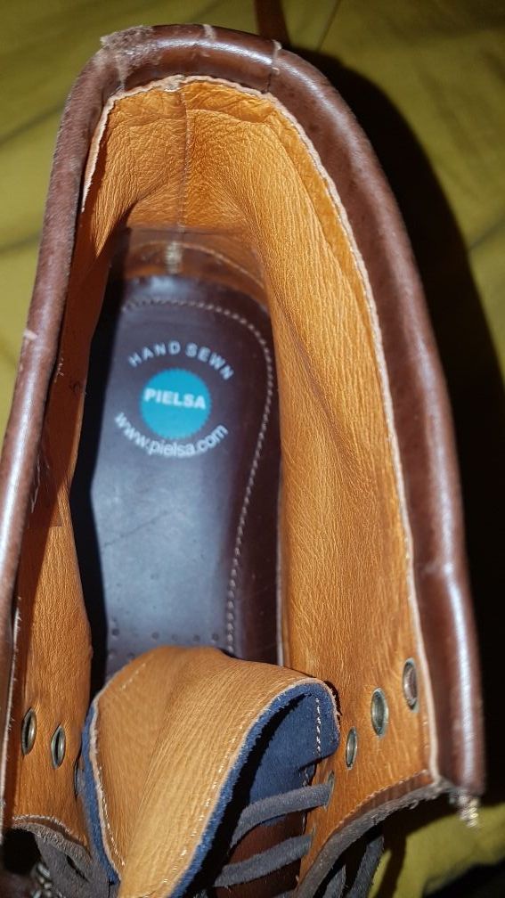zapatos bota piel