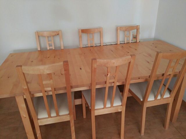 MESA COMEDOR + SILLAS de segunda mano por 200 € en Malagón en WALLAPOP MESA COMEDOR + SILLAS de segunda mano por 200 € en Malagón en WALLAPOP