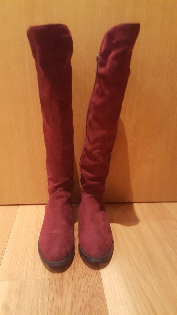 Botas mosquetero burdeos