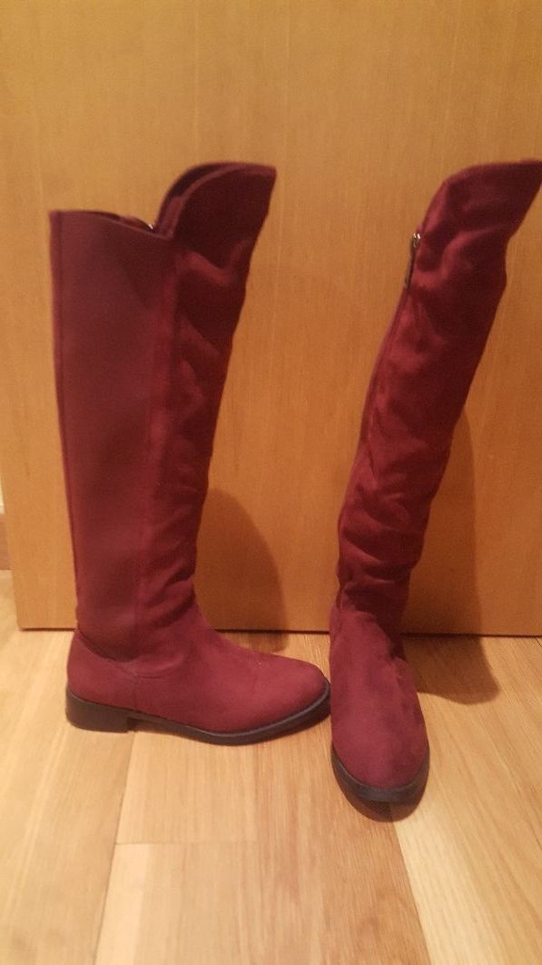 Botas mosquetero burdeos