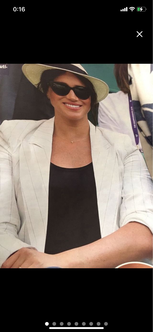 Blazer blanca raya diplomática, chica t/S Zara