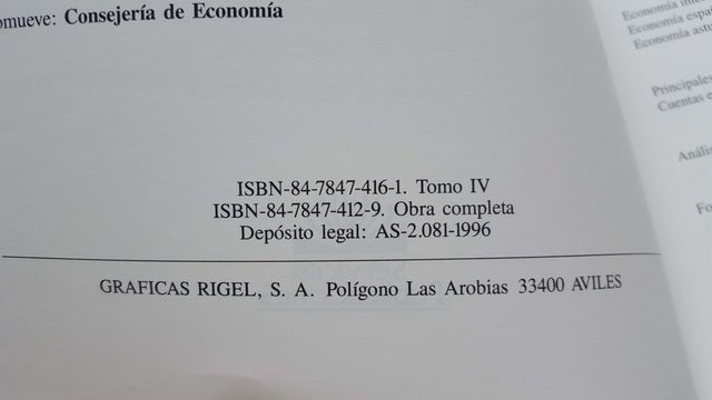 Libros presupuestos generales Asturias 1996