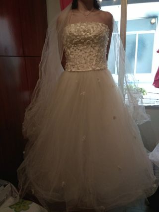 vestido de novia de segunda mano en cádiz en wallapop