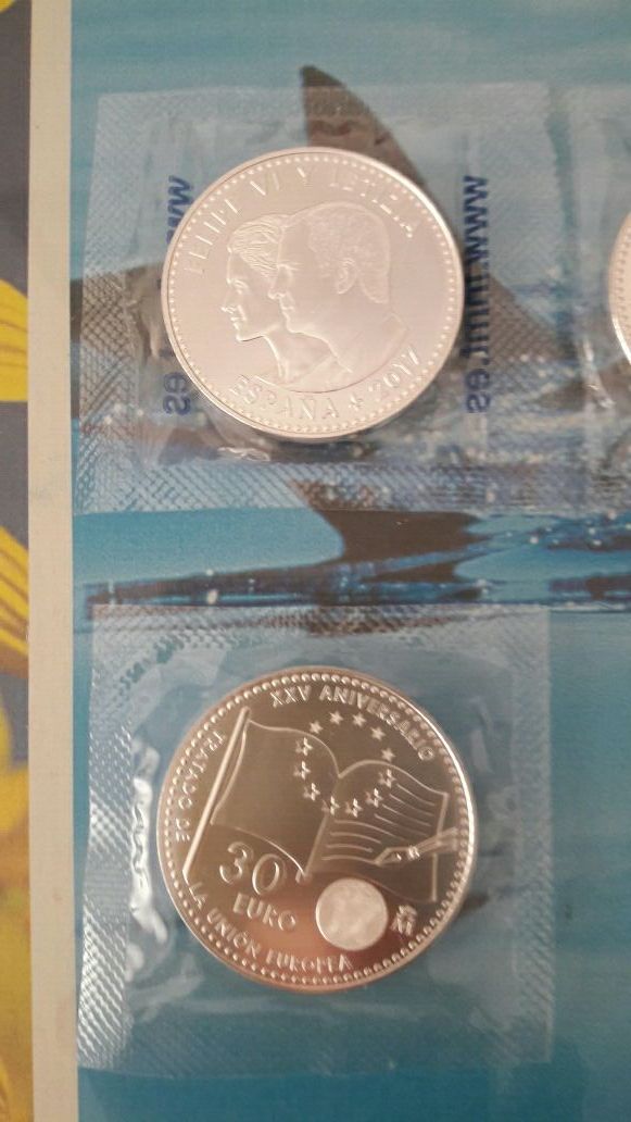 moneda conmemorativa plata