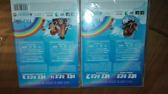 pelicula DVD la edad de hielo 1,2,3 y 4