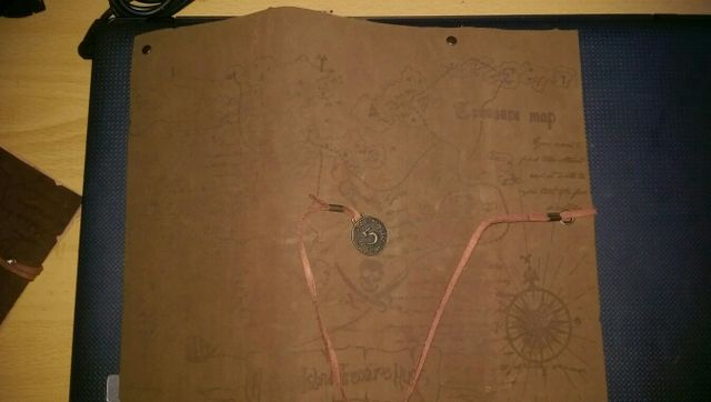 estuche y targetero mapa del tesoro