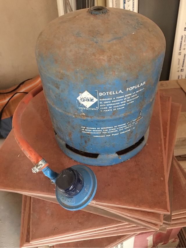 Botella butano camping caravan