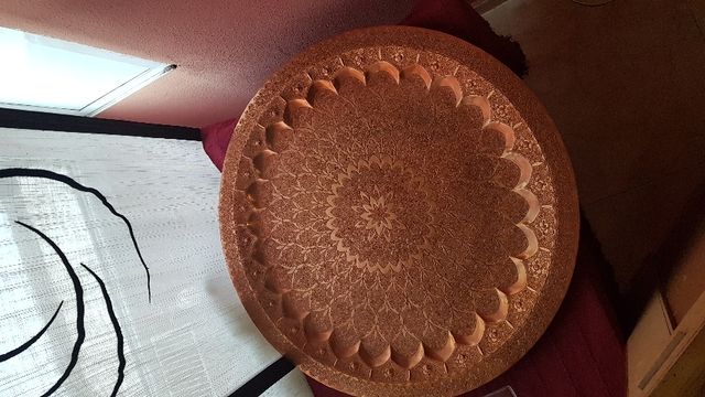 plato decorativo grande cobre años 60' 65cm Urge!