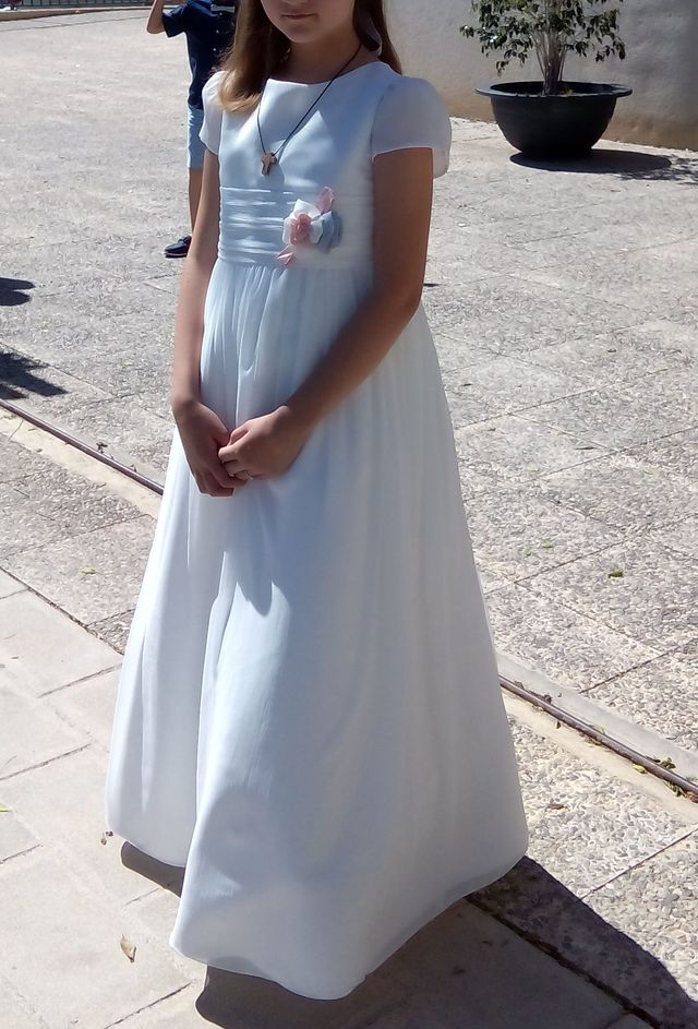 Vestido de comunión  + can can