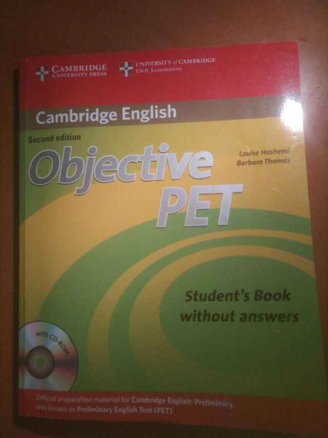 objective PET libro de texto ingles