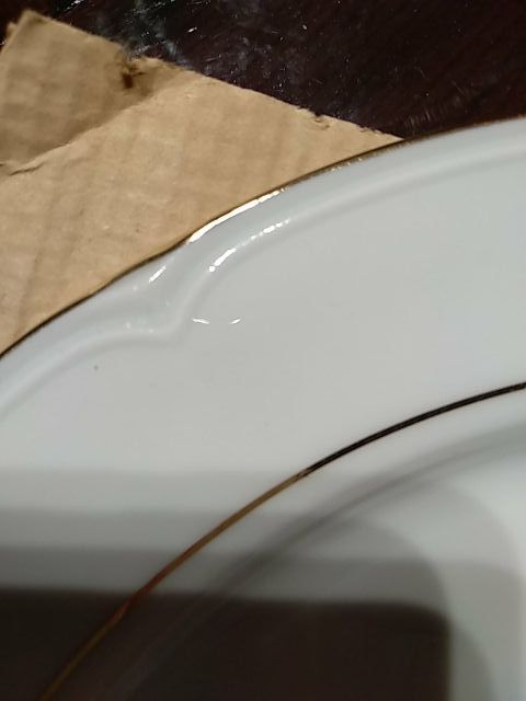 vajilla Santa Clara filo de Oro Completa