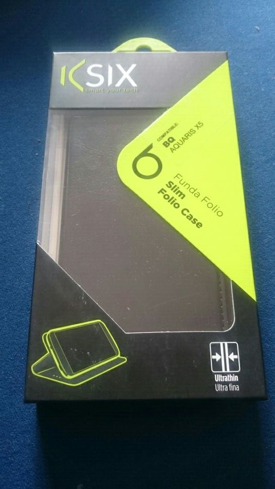 Custodia a portafoglio per BQ Aquaris X5