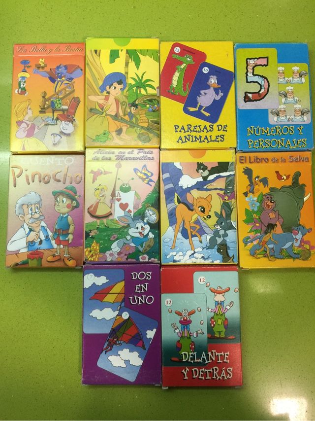 Barajas cartas infantiles varios personajes 