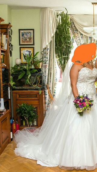 vestido de novia talla grande de segunda mano en madrid en wallapop
