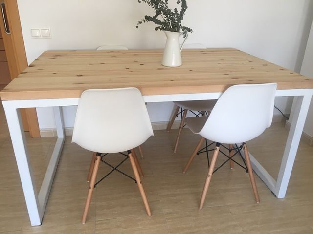 Mesa y sillas comedor estilo nordico de segunda mano por 520 € en ... Mesa y sillas comedor estilo nordico de segunda mano por 520 € en ...