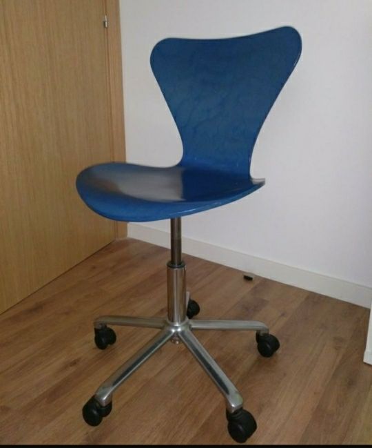 Silla oficina estudio madera azul de segunda mano por 40 € en ... Silla oficina estudio madera azul de segunda mano por 40 € en ...