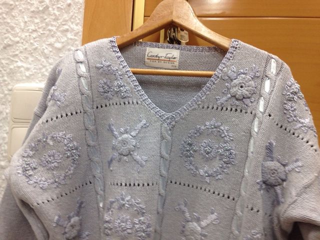 Jersey azul algodon.Nueva