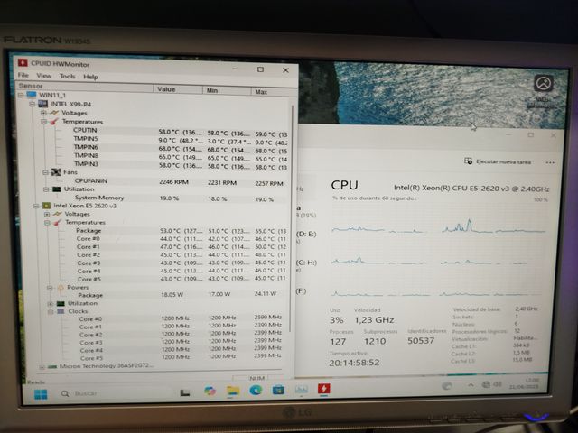 torre pc 12x2.4ghz, 16gb ram, 256gb+500gb ssd+1tb