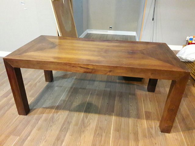 Mesa grande de Comedor de madera de Teka de segunda mano por 175 ... Mesa grande de Comedor de madera de Teka de segunda mano por 175 ...