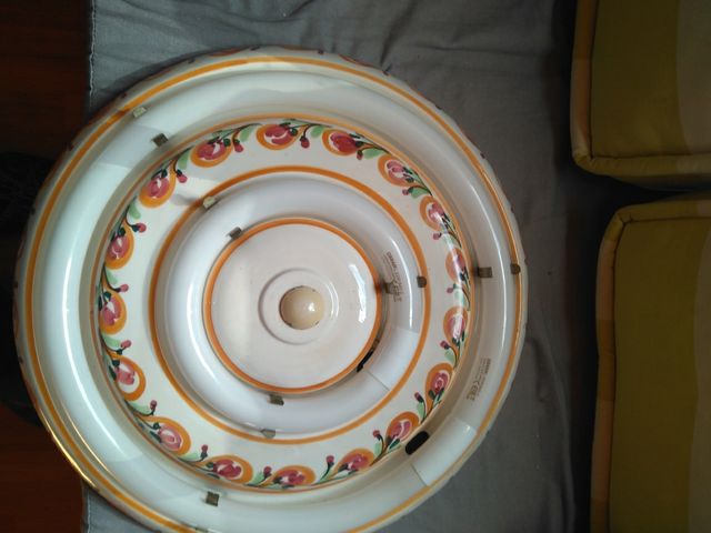 Lampara de techo con Fluorescente redondo