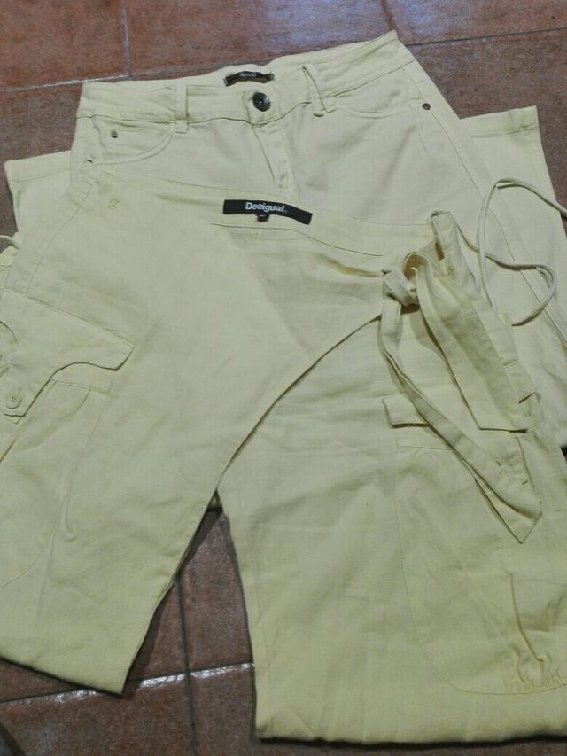 DESIGUAL y REPORT pantalones