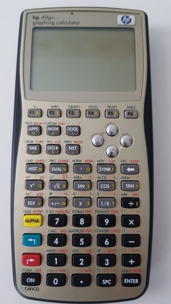 Calculadora HP 49g+.