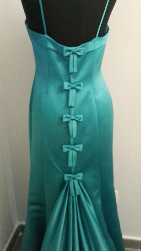 Vestido fiesta verde agua