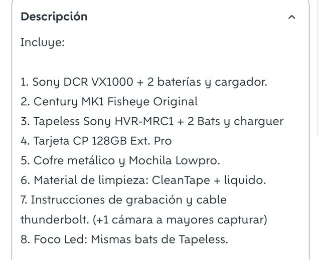 Sony VX1000 + Century Fisheye MK1 + HVR-MCR1