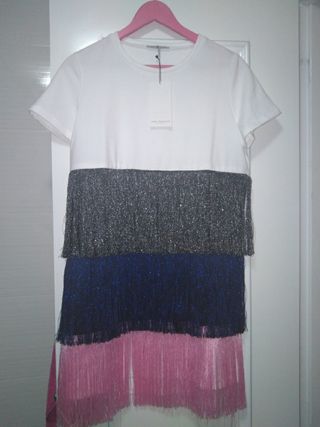 Zara Vestido Por 10 Flecos Mano Segunda De € Roquetas En Yf67bgyv