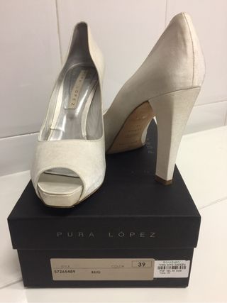 zapatos novia pura lopez