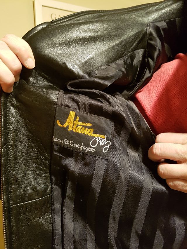 Chaqueton de lomos de zorro plateado/mangas cuero