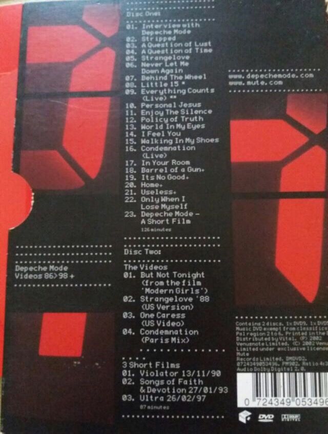 2 Dvds Depeche Mode. IMPECAB