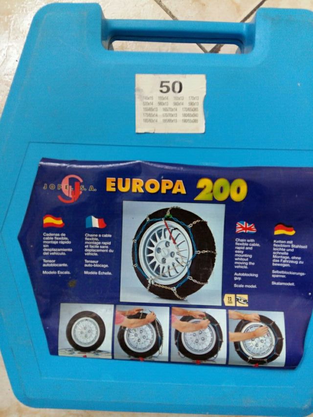 Cadenas para nieve en coche