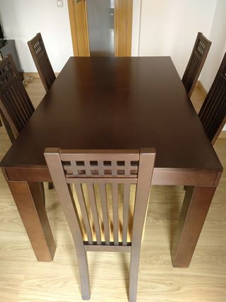 Mesa comedor wengue de segunda mano en Alcobendas en WALLAPOP Mesa comedor wengue de segunda mano en Alcobendas en WALLAPOP
