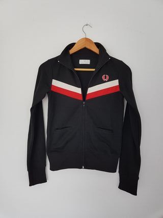 de mano por segunda Fred de vintage mujer Chaqueta negro 38 Perry RnP0RzTU
