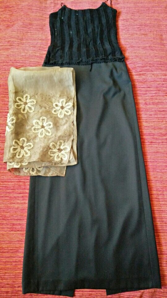 #Adolfo Domínguez#Top y falda larga fiesta