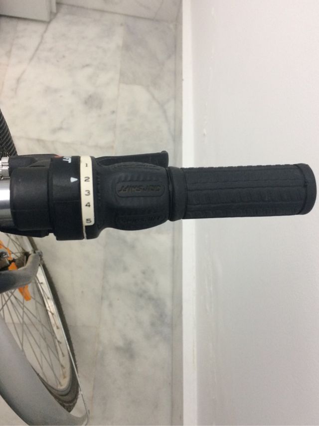 BICICLETA URBANA DE PASEO CON CUADRO BAJO Y CESTA