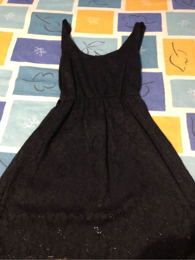 Vestido negro mujer. Talla única