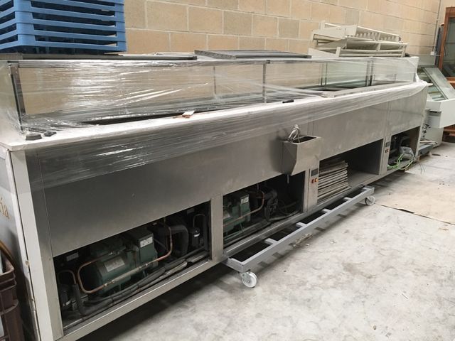 Vitrina expositora de helados