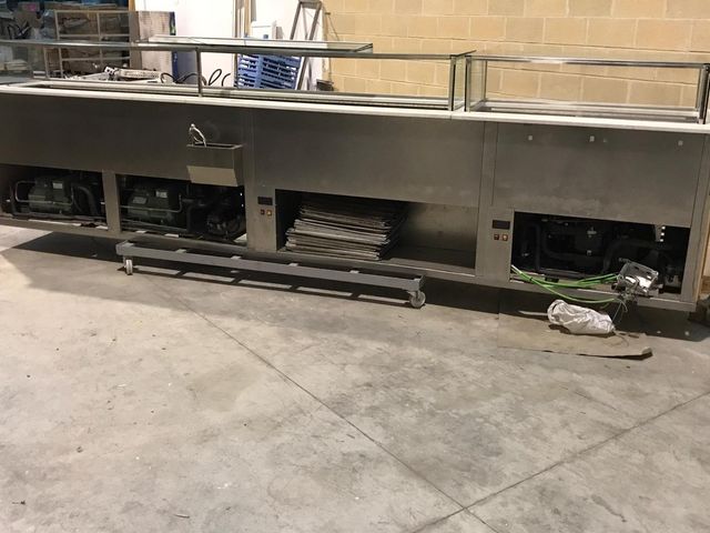 Vitrina expositora de helados