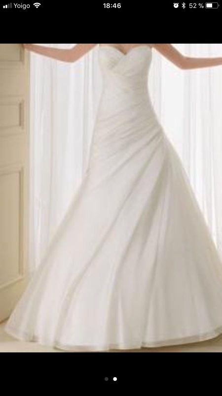 vestido de novia .rosa clara. de segunda mano por 260 € en sant