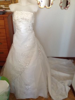 vestido de novia talla 46 de segunda mano en la provincia de madrid