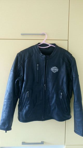 Segunda Moto Xl Mano Harley Davidson De Chaqueta Talla Chica Cuero B58xwqwO