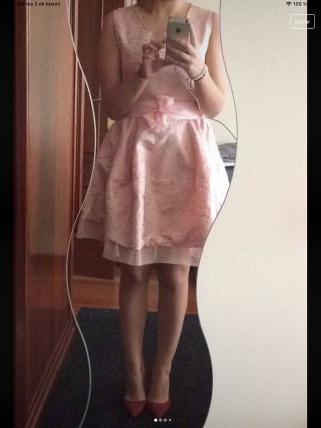 Vestido rosa Teria Yabar