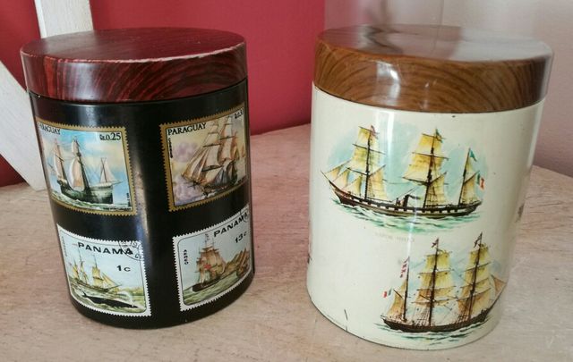 #Latas metálicas vintage