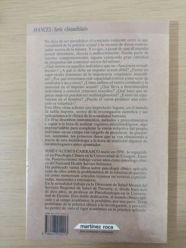Evaluación psicofisiológica de la sexualidad human