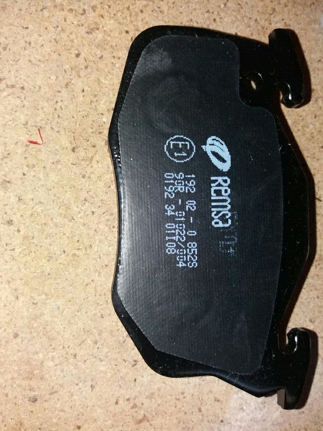 Pastilla freno coche